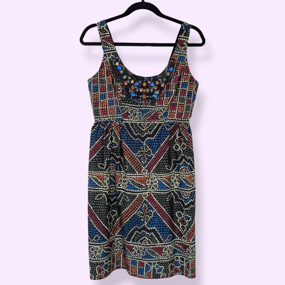 Anna Sui Anthropologie Beaded Front Dress - Picture 5 of 7